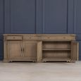 Rustic Wood Sideboard - 4 Door - Extra Large
