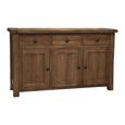 Rustic Oak Sideboard - 3 Door - Medium - 139cm - Oak