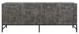 Sahara Black Washed Carved Mango Wood 4 Door Extra Large Sideboard