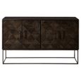 Saira Sideboard - Carved - 4 Door - Medium - Mango Wood