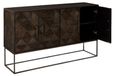 Saira Sideboard - Solid Mango Wood - Geometric - 4 Door - 150cm - Medium