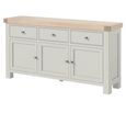 Salcombe Sideboard - 3 Door Large - 166cm - Grey Oak