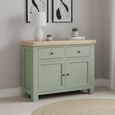 Salcombe Sideboard - 2 Door Small - 110cm - Sage Oak