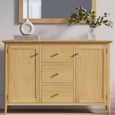 Selene Oak 120cm Small 2 Door Sideboard