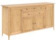 Selene Oak 170cm Large 4 Door Sideboard