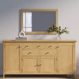 Selene Oak 170cm Large 4 Door Sideboard