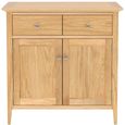 Selene Oak 75cm Compact 2 Door Sideboard