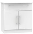 Sherwood Grey Compact Sideboard - 2 Doors