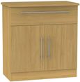Sherwood Oak Effect Compact Sideboard -  2 Doors