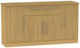Sherwood Oak Effect Wide Sideboard - 4 Doors
