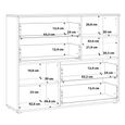 Sienna White Gloss Multi Drawer Cabinet