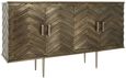 Sirsa Sideboard - 4 Door - Large - Silver Metallic