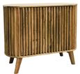Slated Mango Wood 95cm Small Sideboard - 2 Doors