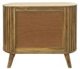 Slated Mango Wood 95cm Small Sideboard - 2 Doors