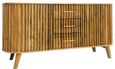 Slated Mango Wood Large Sideboard - 2 Doors