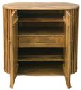 Slated Mango Wood Small Sideboard - 2 Doors
