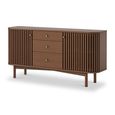 Soho Sideboard - 2 Door - Slatted - 140cm - Dark Oak