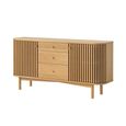 Soho Sideboard - 2 Door - Slatted - 140cm - Oak