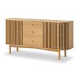 Soho Sideboard - 2 Door - Slatted - 140cm - Oak