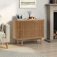 Soho Small Sideboard - 2 Door - Slatted - Oak