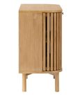 Soho Small Sideboard - 2 Door - Slatted - Oak