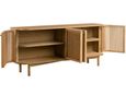 Soho Large Sideboard - 4 Door - Slatted - Oak