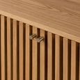 Soho Large Sideboard - 4 Door - Slatted - Oak