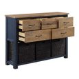 Splash Blue Sideboard - Medium - 5 Drawer