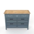 Signature Blue Sideboard - 7 Drawer