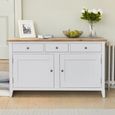 Signature Grey Painted Sideboard - 2 Door - 3 Drawer