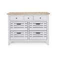 Signature Grey Painted Sideboard - 7 Drawer