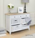 Signature Grey Painted Sideboard - 7 Drawer