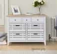 Signature Grey Painted Sideboard - 7 Drawer