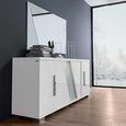 Lisa Buffet Extra Large Sideboard - 202cm - 4 Door - White High Gloss