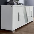 Lisa Buffet Sideboard - 202cm - 4 Door - White High Gloss