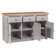 Diamond Painted Sideboard - 3 Door - Medium - 137cm