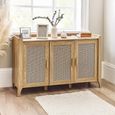 Sydney Sideboard - 120cm - Small - 3 Door - Faux Rattan