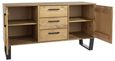 Texas Industrial Style Oak Effect 2 Door Medium Sideboard