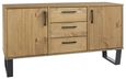 Texas Industrial Style Oak Effect 2 Door Medium Sideboard