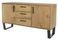 Texas Industrial Style Oak Effect 2 Door Medium Sideboard