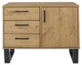 Texas Industrial Style Oak Effect 90cm Small Sideboard