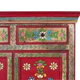 Trapani Sideboard - Red Mango Wood - Painted - 2 Door - Small - 90cm