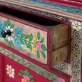 Trapani Sideboard - Red Mango Wood - Painted - 2 Door - Small - 90cm