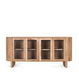 Turin Sideboard - Acacia Wood - 4 Door - Curved - Extra Large - 180cm