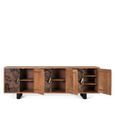 Valentia Artisan 6 Door Extra Large Sideboard - 220cm - Acacia Wood