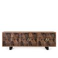 Valentia Artisan 6 Door Extra Large Sideboard - 220cm - Acacia Wood