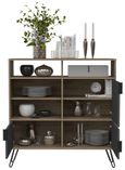 Vegas Grey Medium Sideboard with Hairpin Legs