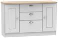 Victoria Grey and Riviera Oak Medium Sideboard - 2 Doors