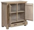 Washed Grey Reclaimed Pine 2 Door Small Sideboard - 95cm