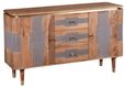 William Acacia Ribbed with Gold Trim 140cm Medium Sideboard